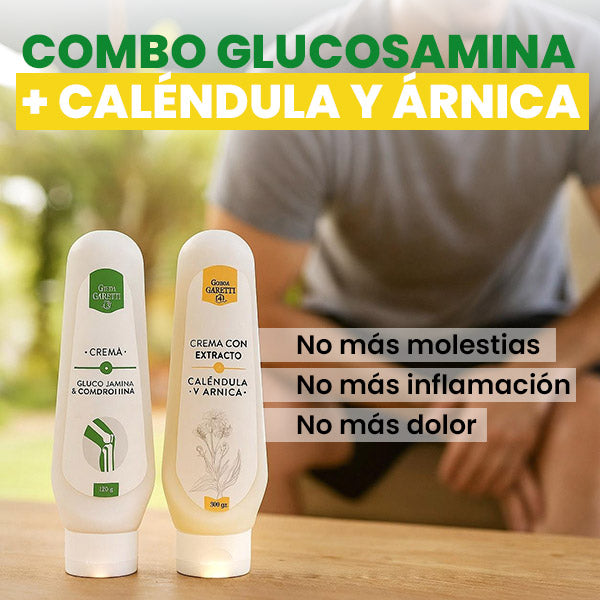 COMBO GLUCOSAMINA + CALÉNDULA Y ÁRNICA 🧑🏻⚕️⭐ ¡No más dolor ni inflamación en articulaciones!