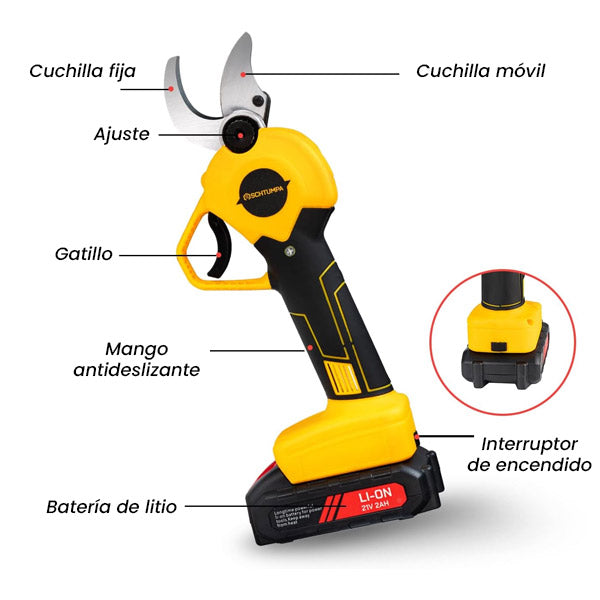 TIJERA PODADORA ELÉCTRICA ✂️⚡ ¡Podado preciso, potente y rápido!