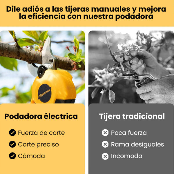 TIJERA PODADORA ELÉCTRICA ✂️⚡ ¡Podado preciso, potente y rápido!