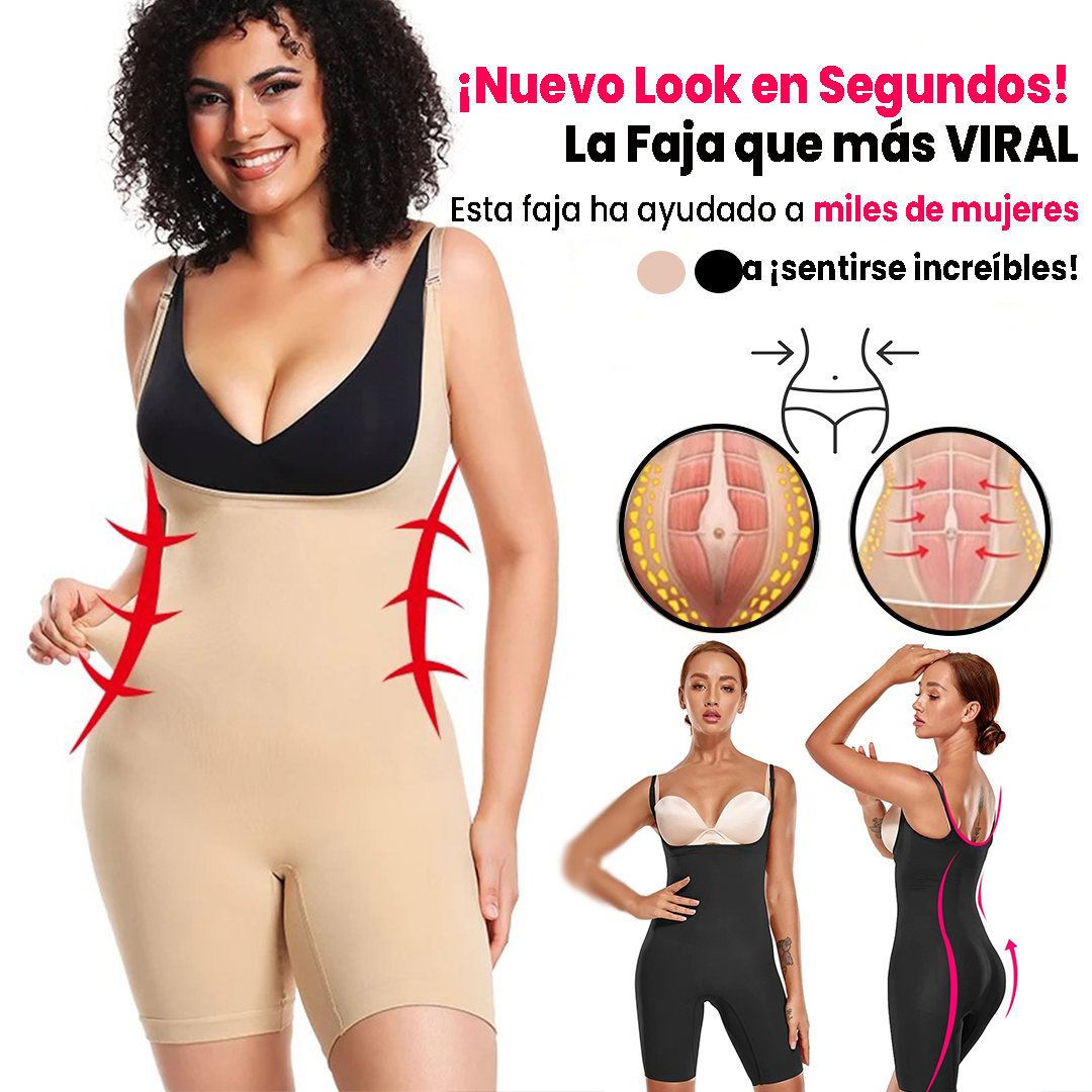🔥REALCE INCREÍBLE DEL BUSTO Y GLÚTEOS EN UNA SOLA FAJA🔥