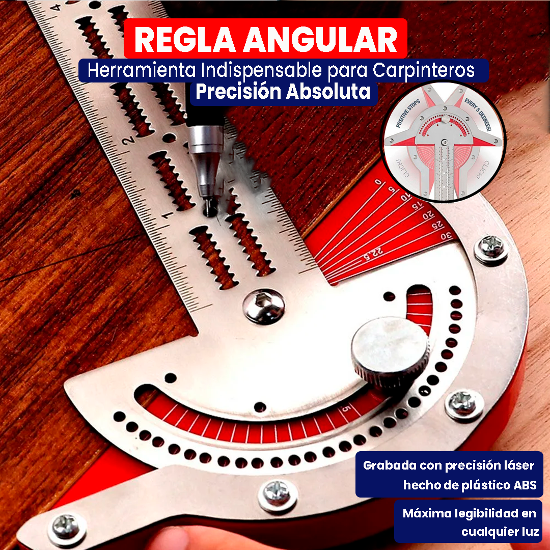 🔥REGLA ANGULAR: Herramienta de Medición Multiángulo para Profesionales 🛠️