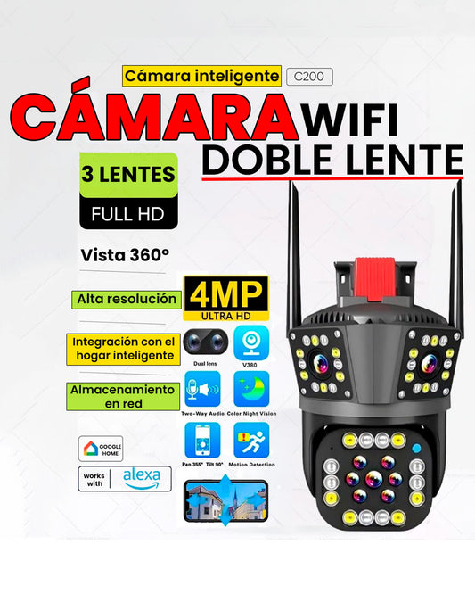 CÁMARA WIFI 3 LENTES📸