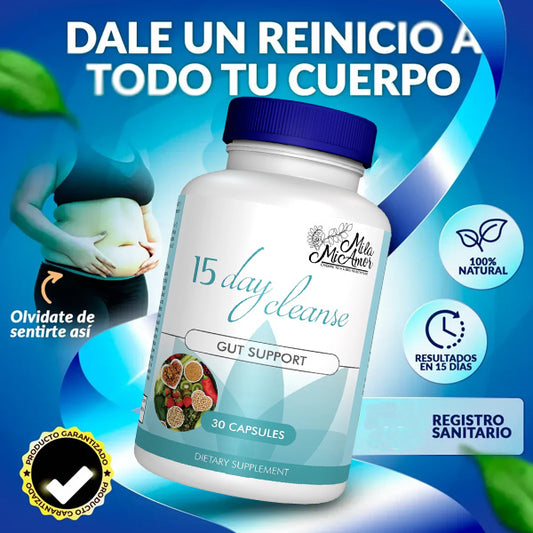 15 DAYS CLEANSE15 DAYS CLEANSE  😱💊 Elimina toxinas, promueve una digestión saludable y revitaliza tu cuerpo