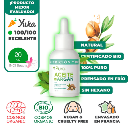 ✨Aceite de Argán Puro con Jojoba y Moringa